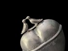 Antique Silver Scandinavian Heart Vinaigrette Hovedvandsaeg Pill Box Lovebirds 