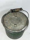 Vintage Mohawk Floating Minnow Pail 10 Qt  Galvanized Metal Bucket