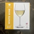 Libbey Set Of 4 White Wine Glasses  15 Oz   Made In America 