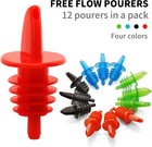 Plastic Liquor Bottle Pourers Assorted - 12 Pack Classic Bottle Pourers For Alco
