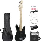 Accessories Pack Black Kids Beginner Guitar With Amp Case 30  Electric Guitar