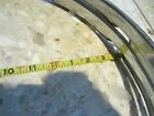 Vintage Pair Of Ludwig Chrome Over Brass 15  8-lug Snare Hoop Set  Top bottom