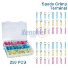 250pc Heat Shrink Wire Connectors Electrical Ring Fork Spade Crimp Terminals Kit