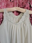 Vintage Shadowline Mint Green  Nightgown Peignoir Nylon Size M Lace Embroidery 