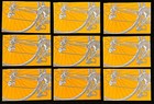 1989 Australia Post  4 10 Stamp Booklet - Cycling 10 X 41c - Group Of 9  Mnh