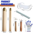 Flint Knapping Kit With Copper Hammer - Complete Obsidian Crafting Tools Set    