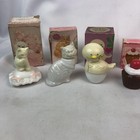 Vintage Avon Cologne Bottle Lot 7 Cats Mouse Dove Cupcake Cream Jars Read