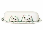 Vintage Holt Howard Cozy Kitten Butter Dish Mcm Japan 1958 Kitsch Retro