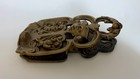 Antique Bronze Hanging Or Desktop Figural Letter Clip Holder 5 