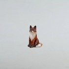Mini Miniature Tiny Fox Ceramic Porcelain Figurine Hand-painted Home Decoration