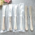 Christofle Rubans 6pcs Silverplate Flatware Butter Knife Near Mint