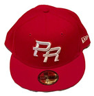 Puerto Rico World Baseball Classic Fitted Hat Red Re-dub New Era Size 7 5 8