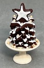 1 12 Artisan Gingerbread Christmas Tree W  Stand Dollhouse Miniature Decoration
