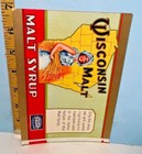 Vintage Wisconsin Malt Syrup Can Label 