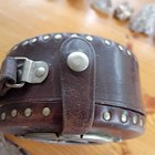 Minute Man Railroad Clock Metal Case W Brown Leather Holder W Shoulder Strap