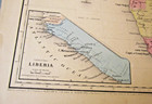 1860 Colton Africa Australia Oceanica New Zealand Maps Antique Color Originals