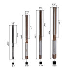 4pcs Hand Reamers Set 1 8 -5 16  H8 Alloy Steel Reamer Bit Straight Flute