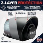Vehiclex 2-5 16-inch Trailer Coupler Lock Heavy-duty Carbon Steel