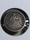 Usa Silver Seated Liberty Half Dime 1853 O Arrows Item F26n25