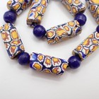 8 Pcs Matched Rectangular Venetian Glass Millefiori Tribal Trade Beads African