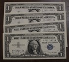 1957 B Silver Certificate Crisp Unc   4 Consecutively Numbered  Lot  4242