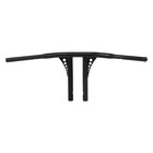 10 rise 1 25  Black Straight-up T Bar Handlebar Fit For Harley 3 5 C To C Hole