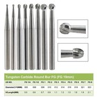 Wave Dental Carbide Bur Fg330 Round 1 4 2 4 6 8 557 Friction Grip High Speed Bur