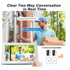 Sansco 2k Solar Wireless Security Camera System With 4ch 7  Touchscreen Monitor 