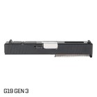 Complete Slide For Glock 19 Gen 3 - Polish Stainless Steel Ported Barrel - Rmr