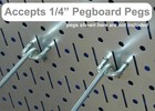 Wall Control Metal Pegboard Pack Powder-coated Black Panels 32 In  X 16 In 