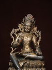 12 8 tibetan Buddhism Temple Bronze Green Tara Kwan-yin Guanyin Statue