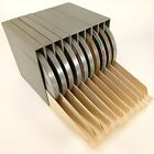 Lot Of 10 Vintage Basf Reel To Reel 7  Recording Tapes W  Hard Shell Cases