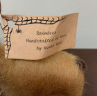 Primitive Antique Christmas Handcrafted Handmade Spun Wool Reindeer Ornament