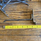 8207  Slatwall 6  Heavy Duty Chrome Peg Hooks Lot Of 86 Pieces