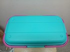 Eagle Craftstor 90s Craft   Sewing Storage System Organizer Tote Teal Purple Vtg