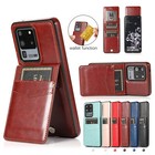 Leather Card Holder Wallet Case For Samsung Galaxy S22 S21 S20 Note 10 9 8 Cover