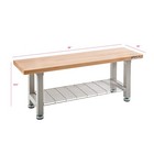 Seville Classics Ultrahd Bench  48  W X 14  D X 18 5  H  Granite