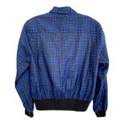 Vintage  josephine  Blouse  shirt top Sz  S Blue black Check