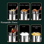 Compact Stainless Steel Fryer For Fries   Wings  With Filter Oil Pot   Tianfu Lu