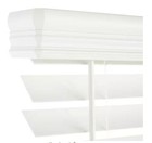 Custom Cut Sizes Home Decorators White Cordless 2  Premium Faux Wood Blinds