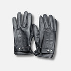 New Men s Leather Strap Winter Warm Fleece Leather Driving Bike   Dress Gloves