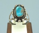 Authentic Vintage Navajo Royston Turquoise Sterling Silver Ring Size 8 5