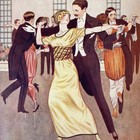 Antique   Vintage French Danse Illustraion Roaring 20 s 1920 s