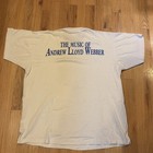 Vintage 1989 The Music Of Andrew Lloyd Webber Broadway Play Cats Shirt Xl White