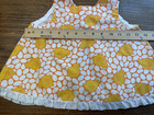 Vintage Handmade Orange Yellow White Baby Chick Lace Girls Dress