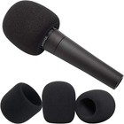 6x Microphone Handheld Grill Windscreen Filter Sponge Foam Mic Cover Black