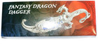 10  Red   Blue Inlay Collectible Fantasy Dragon Dagger With Sheath Blade Knife