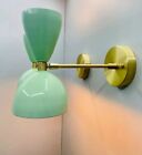 Vintage 1950 s Pair Of Italian Diabolo Wall Plug In Sconce Light Fixture D  cor
