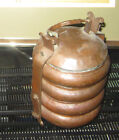 Antique Middle Eastern Elaborate Hand Hammered Copper Lunch Box - Unusual
