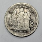 1899 Honduras Silver 25 Centavos Genuine Circulated Silver Type Coin  v138